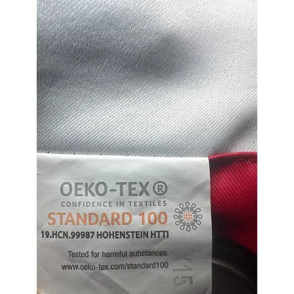 Bonzer Oeko-Tex standard 100 Christmas deer red curtains size 52in X 63in - Picture 4 of 4